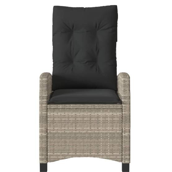 ComfortXL - Fauteuils de Jardin Relax Résine Tressée Dossier Inclinable pour Balcon Lot de 2 Gris Clair – ComfortXL Outdoor Living - Image 5