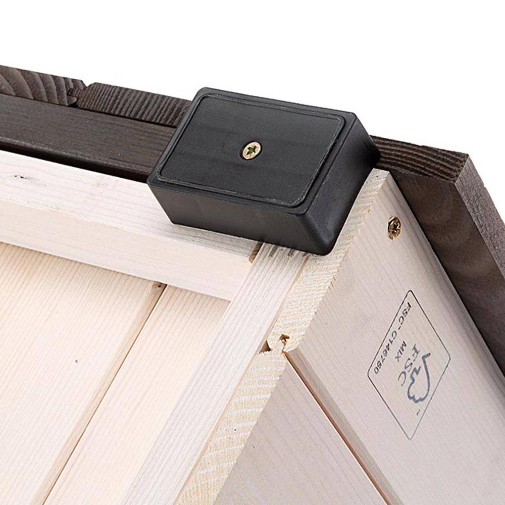 Ferplast - Niche d'extérieur, KOYA MEDIUM Maison pour Chiens en Bois FSC avec Peinture non Toxique, Trous d'aération, Pieds Isolants - Image 4