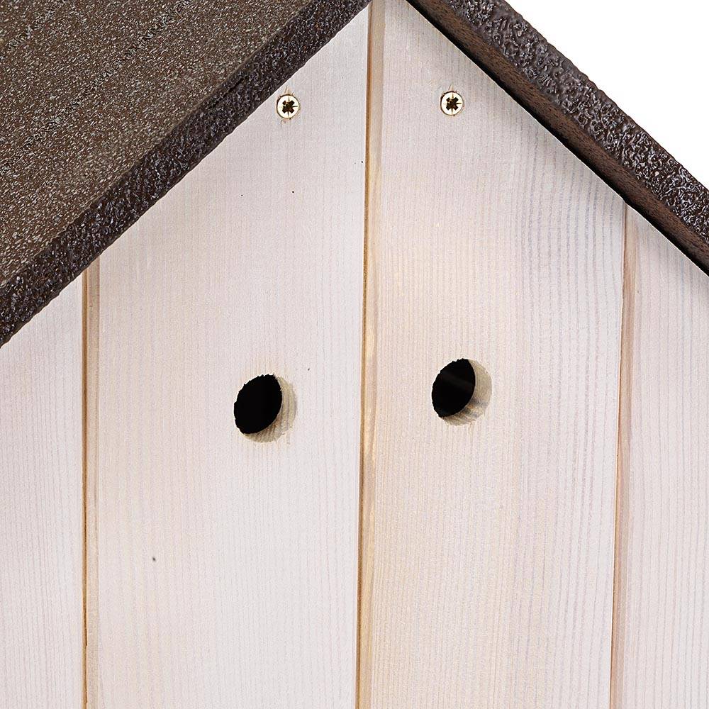 Ferplast - Niche d'extérieur, KOYA MEDIUM Maison pour Chiens en Bois FSC avec Peinture non Toxique, Trous d'aération, Pieds Isolants - Image 6