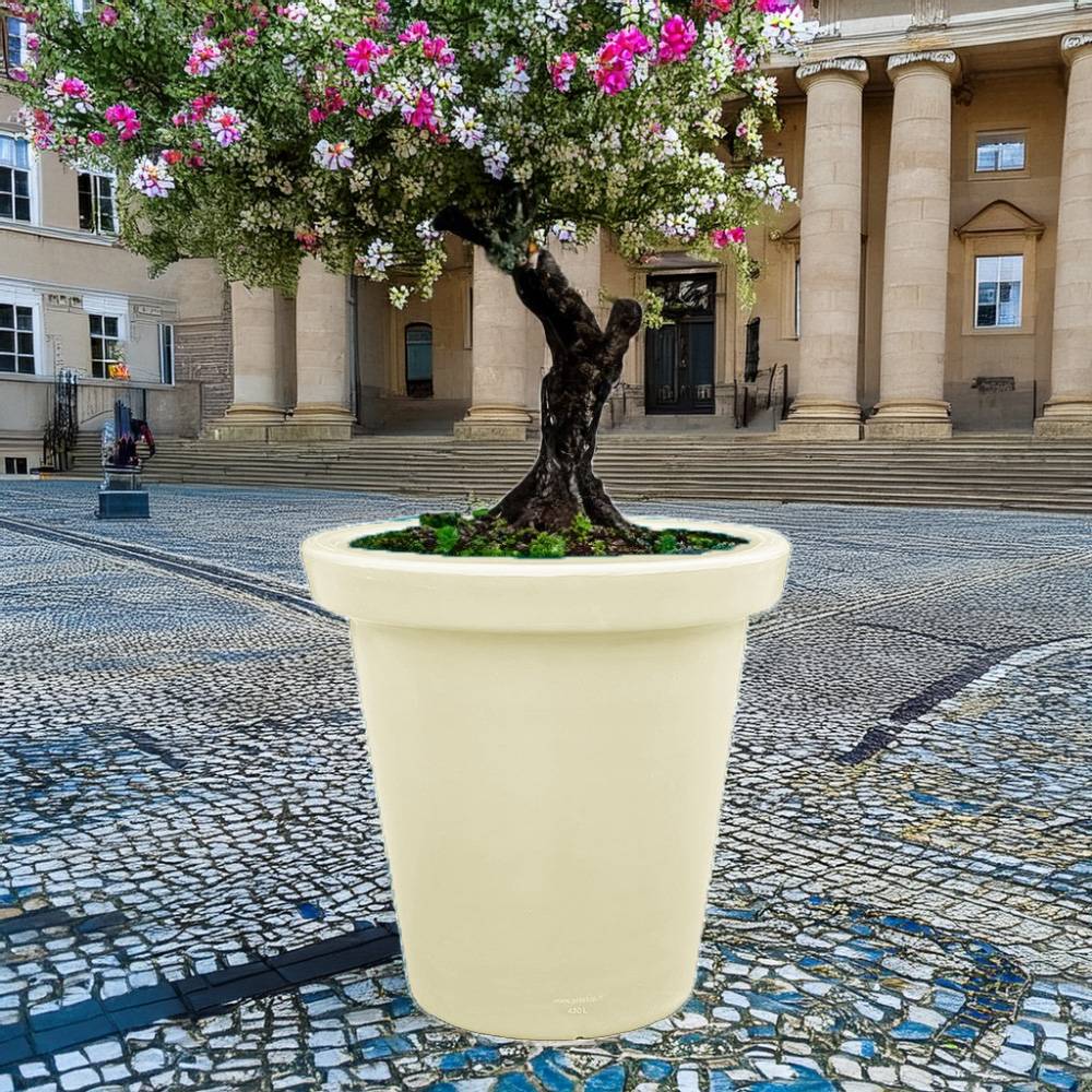 Plast'Up Rotomoulage - Pot de fleurs rond xxl delight 420l- lot de 2 - plast'up rotomoulage - Image 3