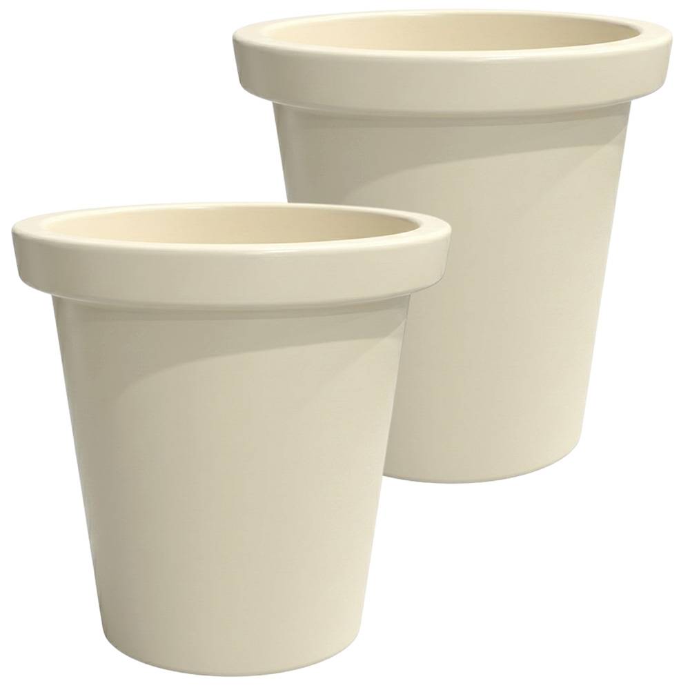 Plast'Up Rotomoulage - Pot de fleurs rond xxl delight 420l- lot de 2 - plast'up rotomoulage - Image 1