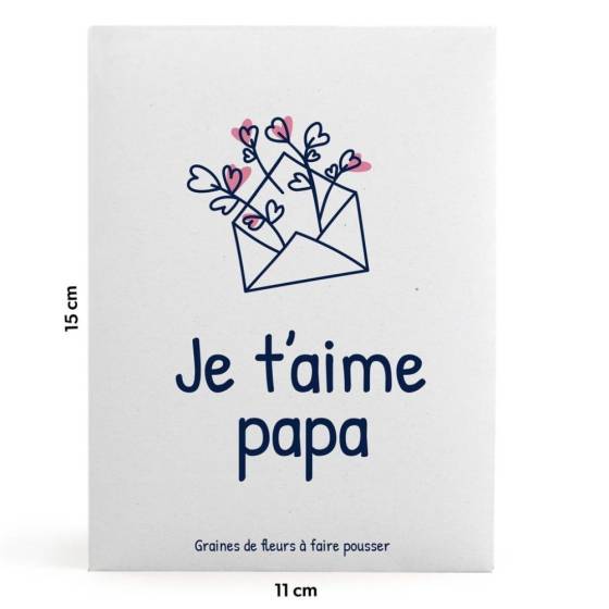 Radis et Capucine - Radis et Capucine - Sachet message - Papa je t'aime - Image 2