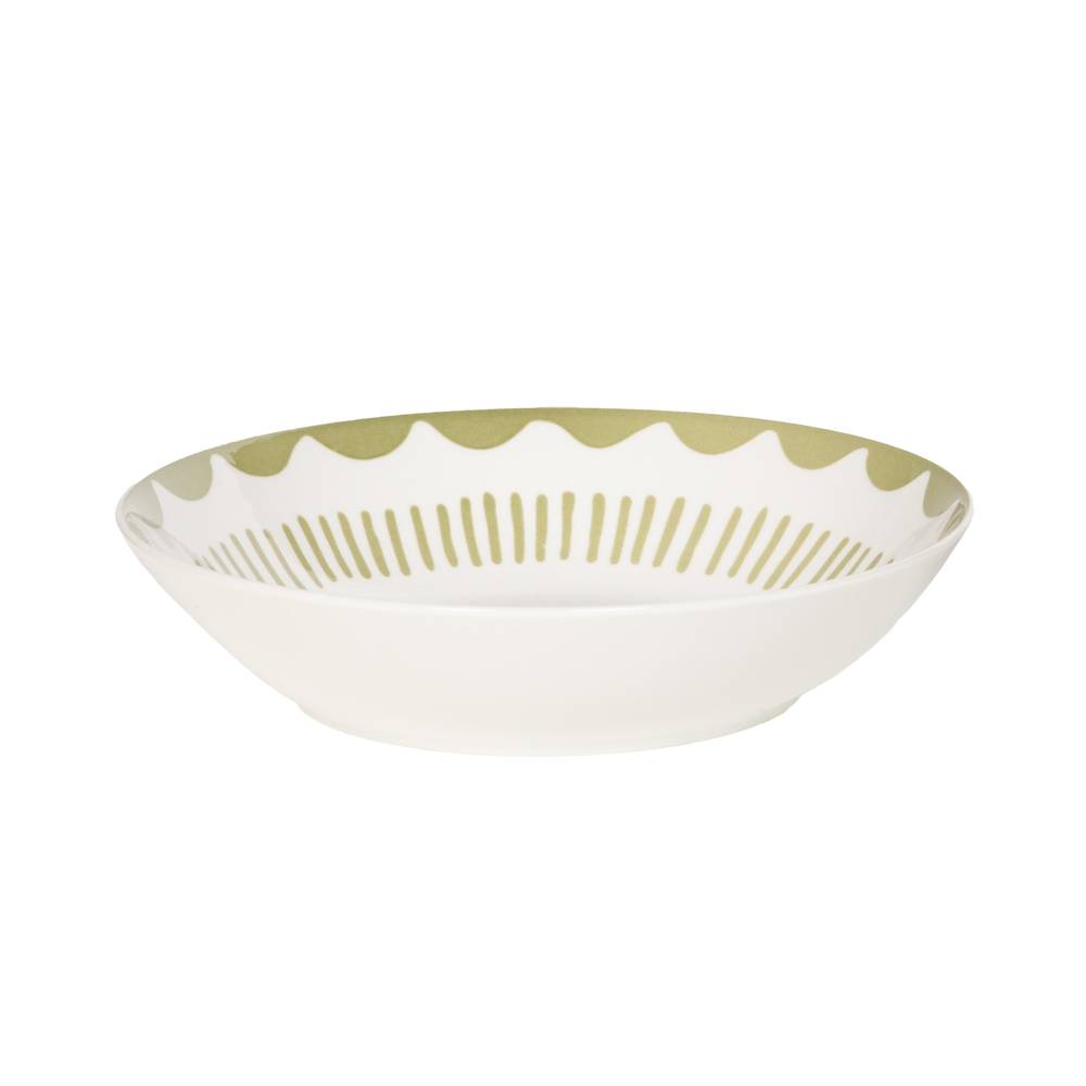 Assiette creuse Tamara verte 20 cm (lot de 6) - Image 1