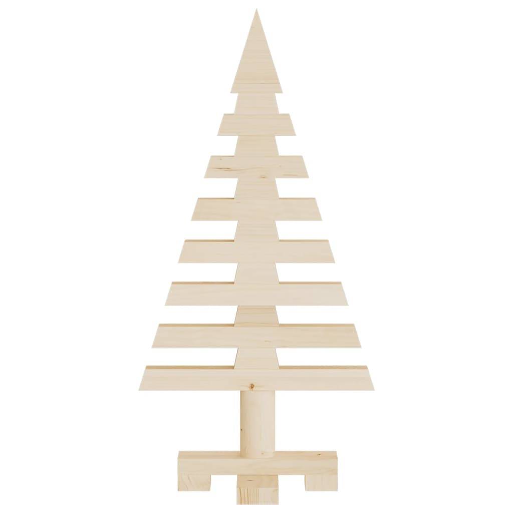 Maison Chic - Arbres de Noël, Sapin de Noël en bois pour décoration 3 pcs bois massif de pin u867q - Image 4