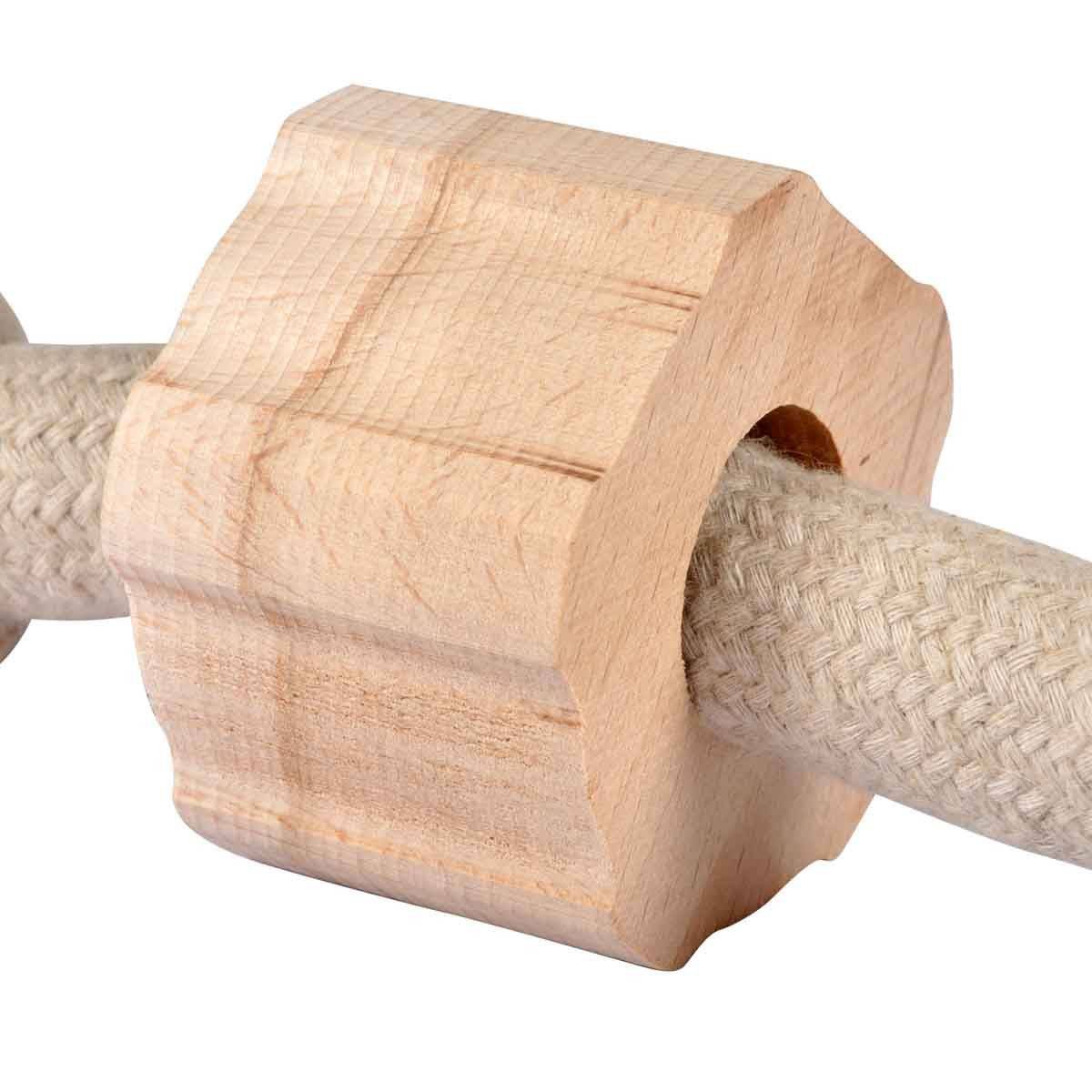 Love Story - Jouet pour Chien "Corde 2 Nœuds" 30cm Naturel - Image 2