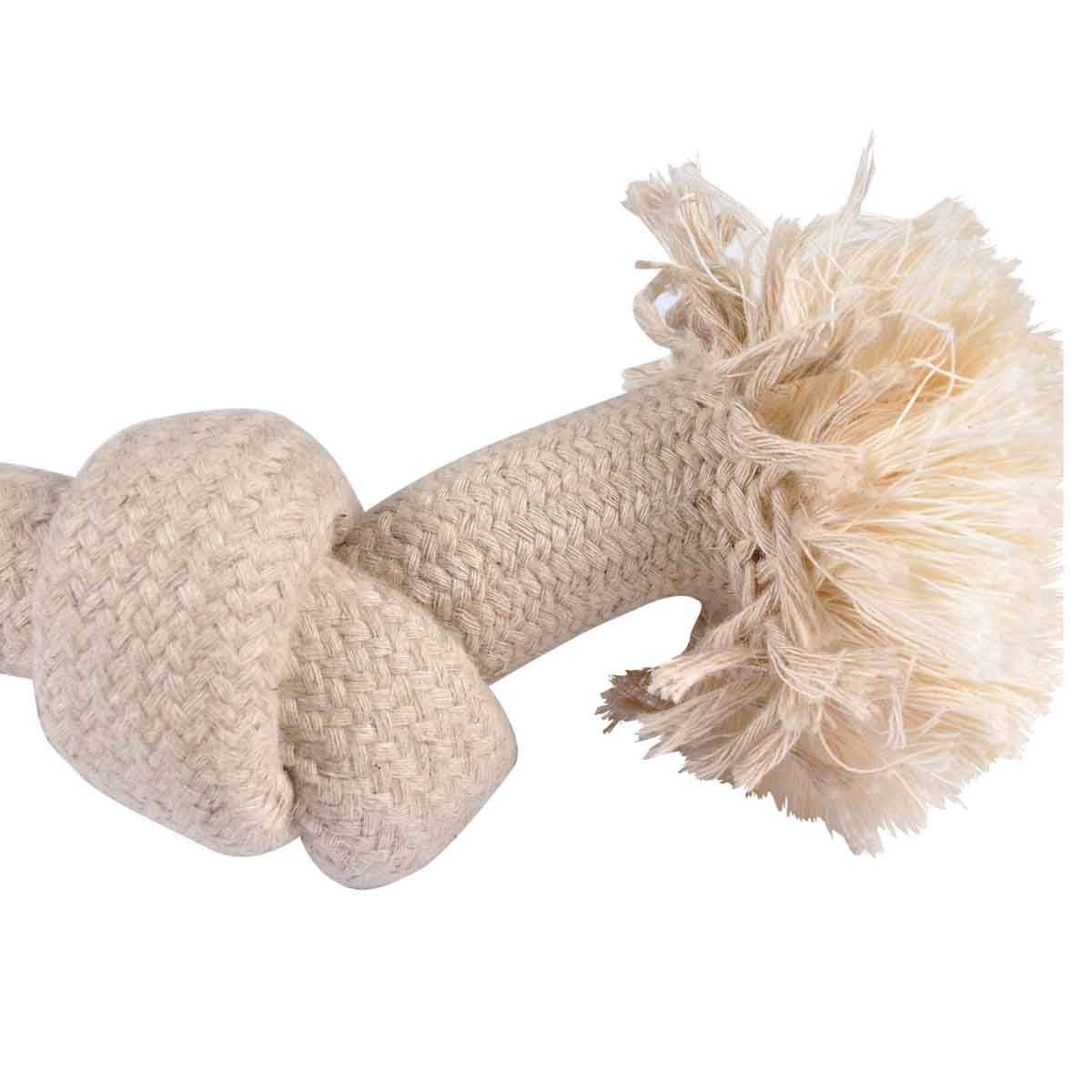 Love Story - Jouet pour Chien "Corde 2 Nœuds" 30cm Naturel - Image 3