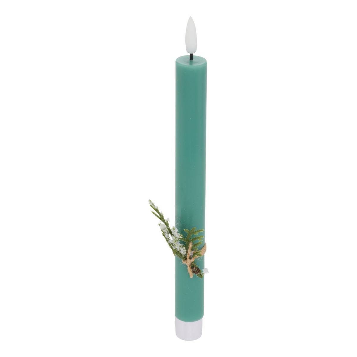 Atmosphera - Lot de 2 bougies LED Lupa bâton vert - Atmosphera Créateur d'intérieur - Image 3
