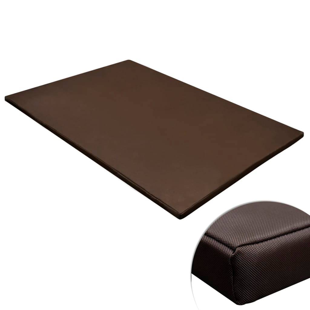 Tapis pour chiens polyester marron 120 x 90 cm - PANGIVO - Image 1