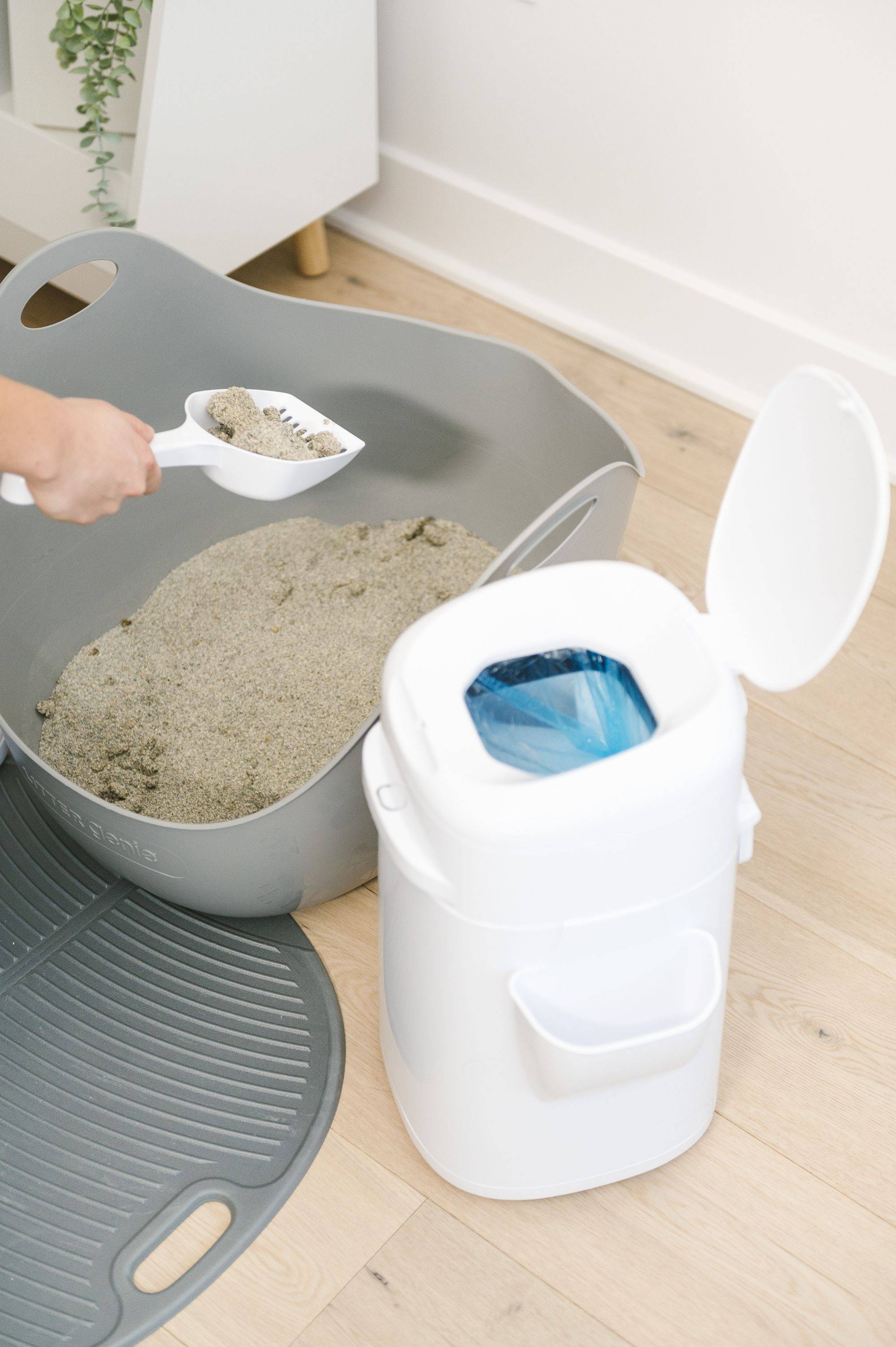 Poubelle à litière LitterLocker par Litter Genie avec 1 recharge octogonale - Image 4