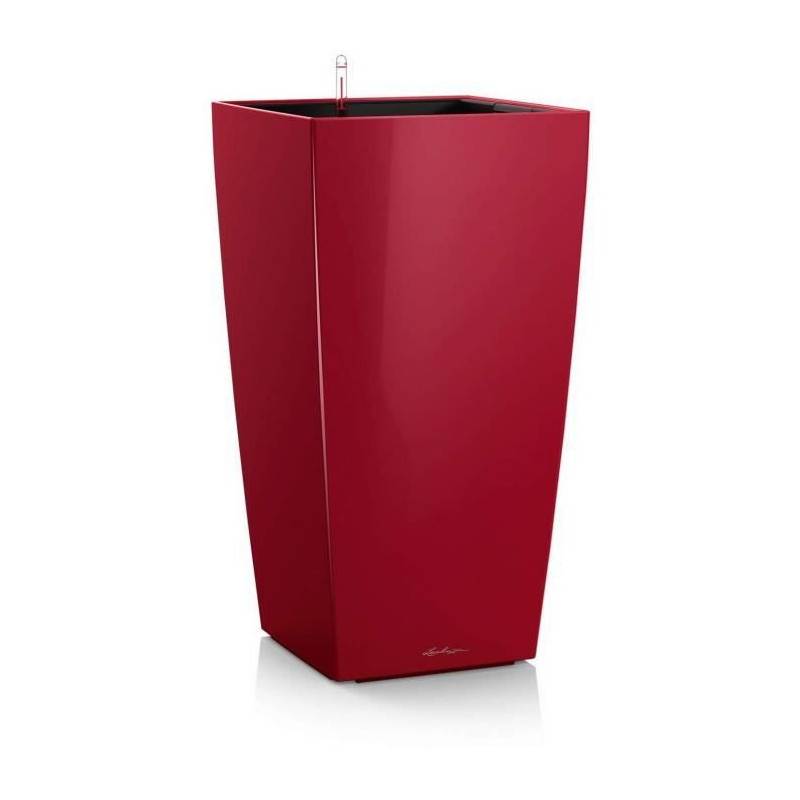 Lechuza - Pot De Fleur Lechuza Cubico Premium 50 - Kit Complet, Rouge Scarlet Brillant - Image 1