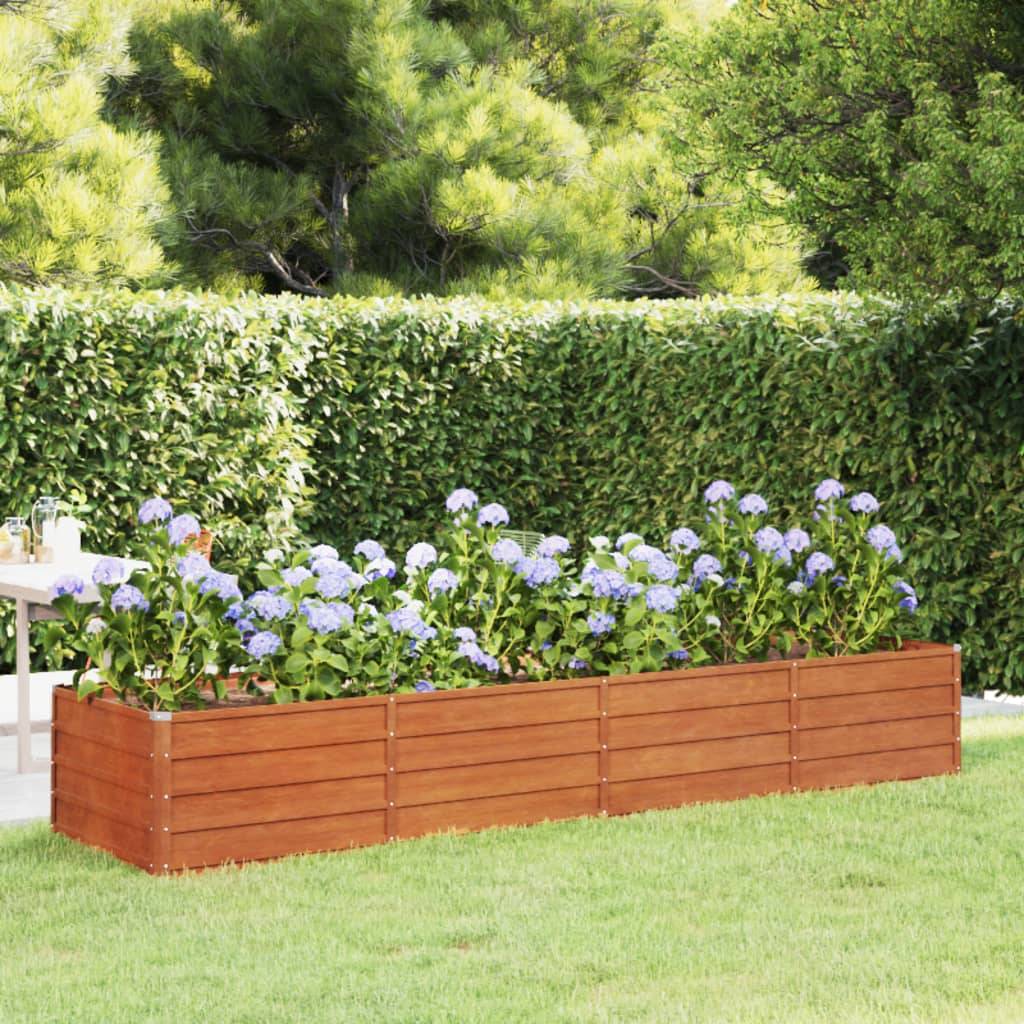 Vidaxl - Lit surélevé de jardin rouillé 320x80x45 cm acier corten vidaXL 151962 - Image 1