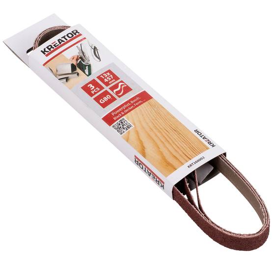 Kreator - Abrasif pour lime électrique, Lot de 3 bandes 13x457mm - Image 1