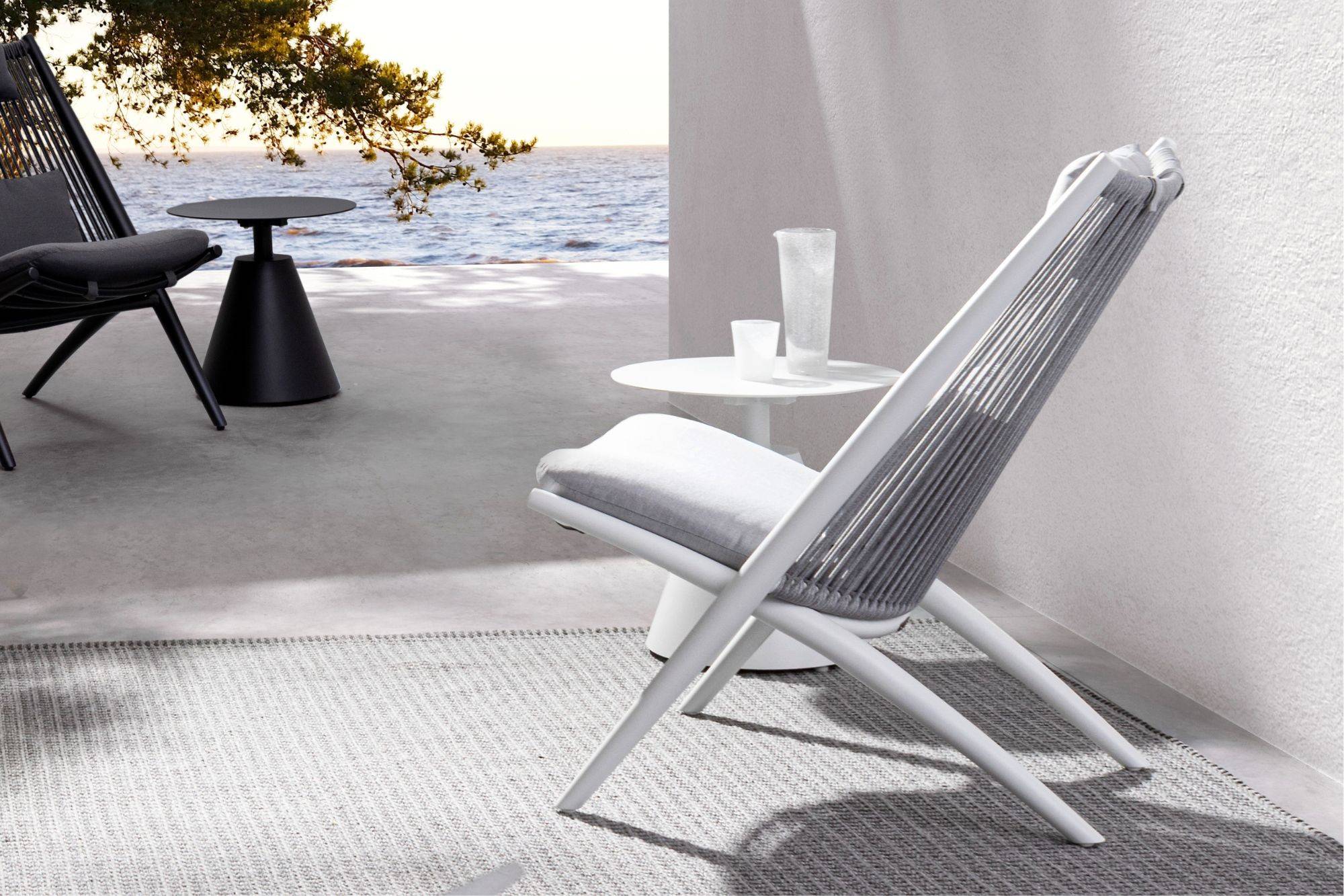 Autre - Table basse de jardin ronde en aluminium D50 - HOSSEGOR - Image 3