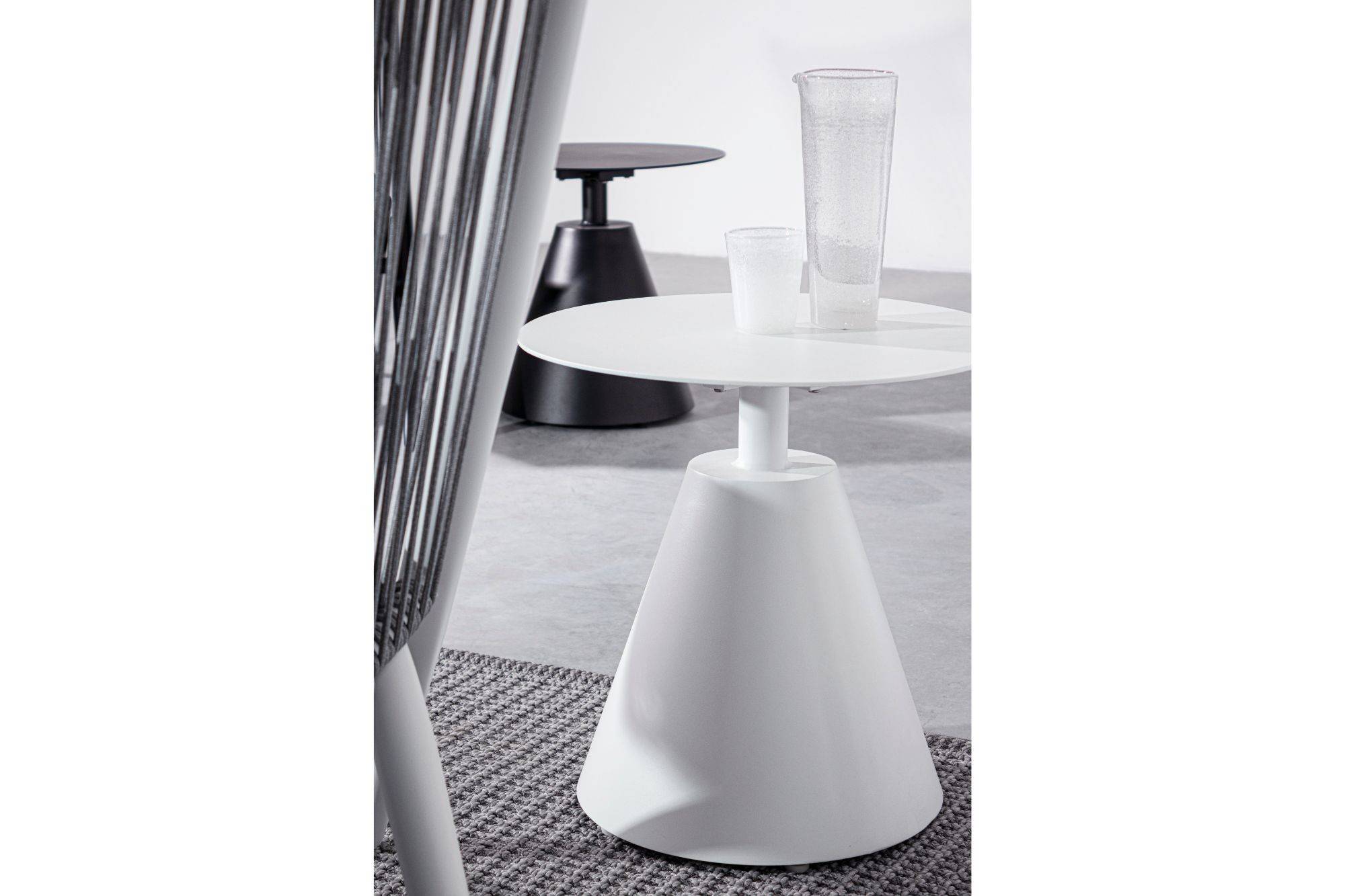 Autre - Table basse de jardin ronde en aluminium D50 - HOSSEGOR - Image 2
