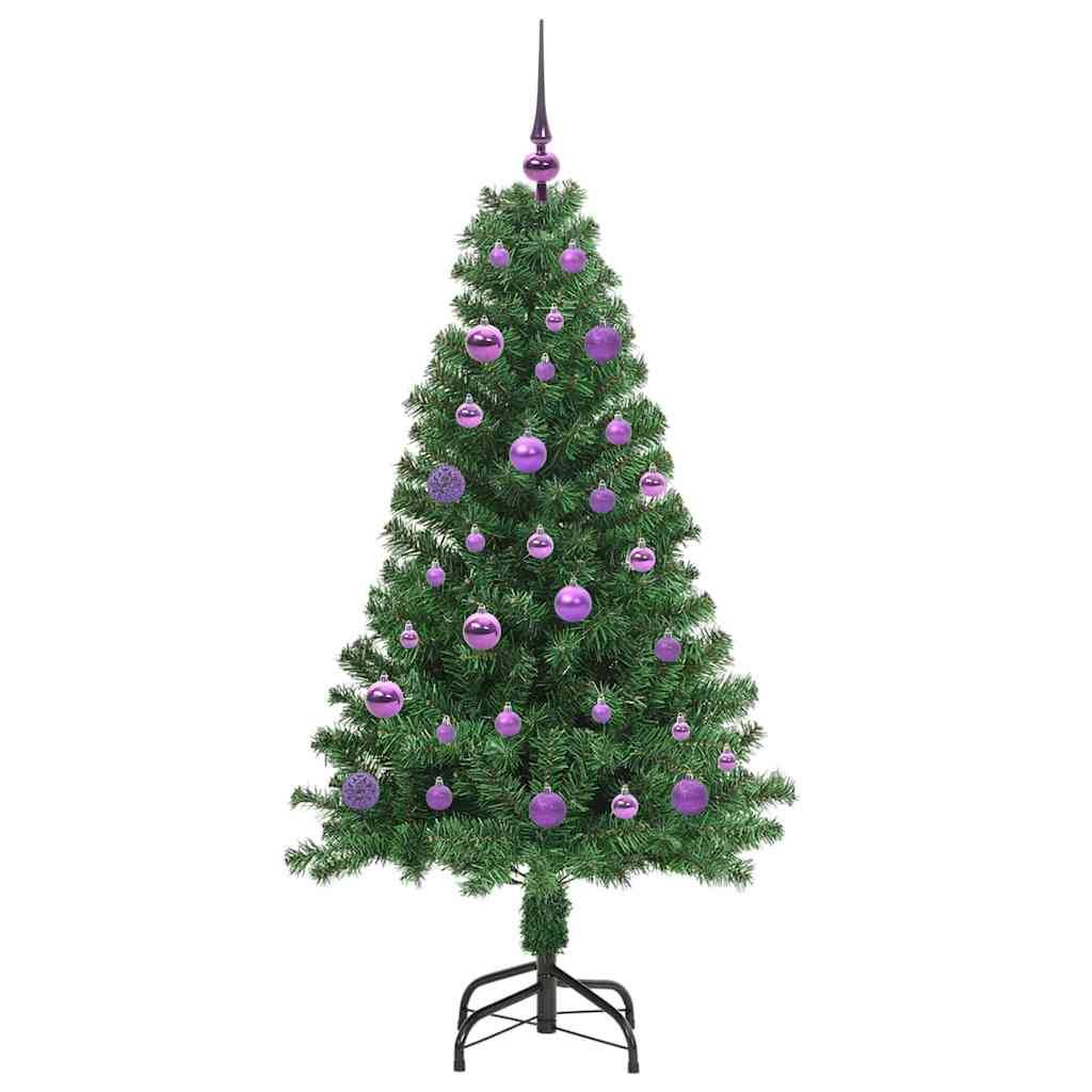 Sapin de Noël | Arbre de Noël artificiel Vert 150 cm PVC, Acier et Plastique Maison Chic - Image 4