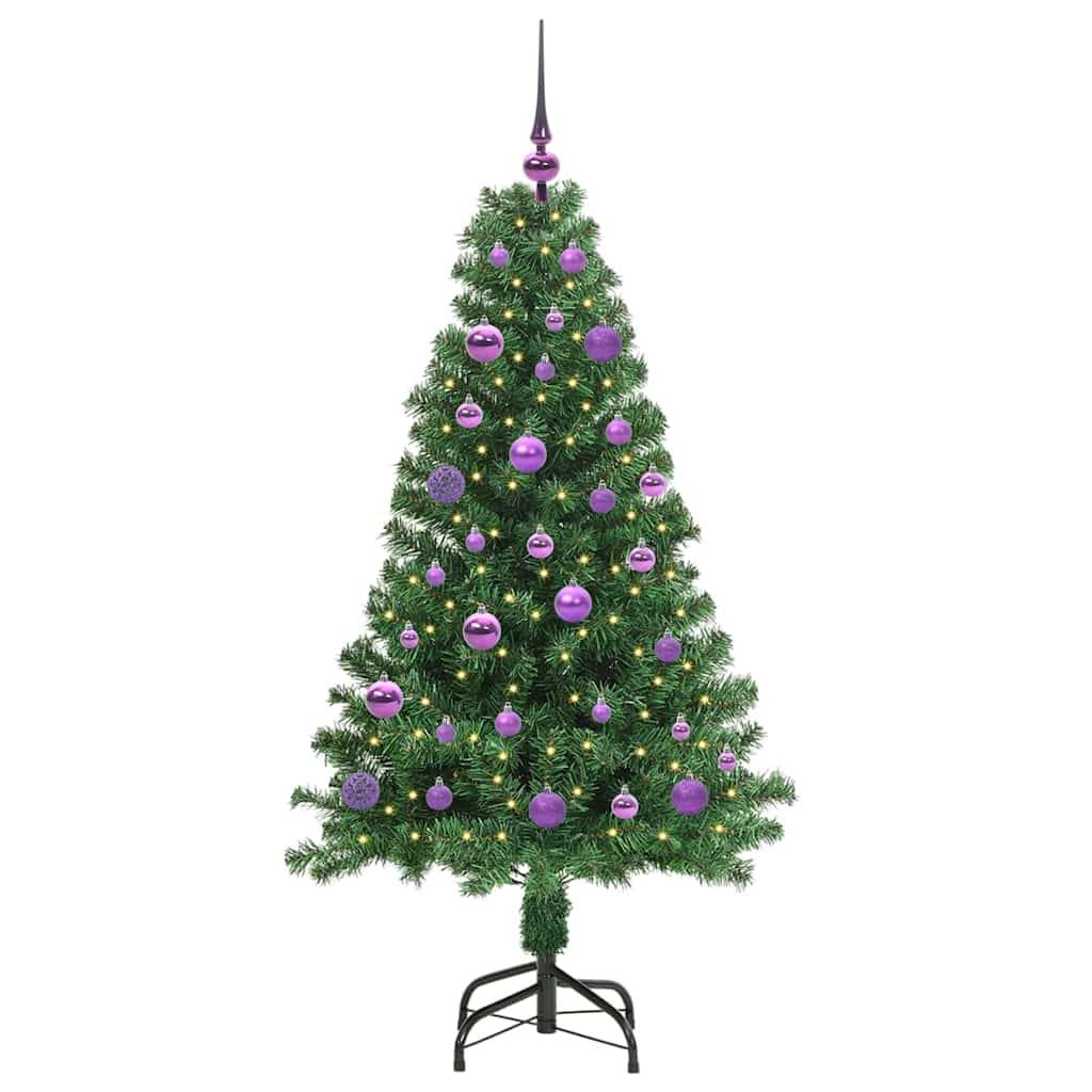 Sapin de Noël | Arbre de Noël artificiel Vert 150 cm PVC, Acier et Plastique Maison Chic - Image 3