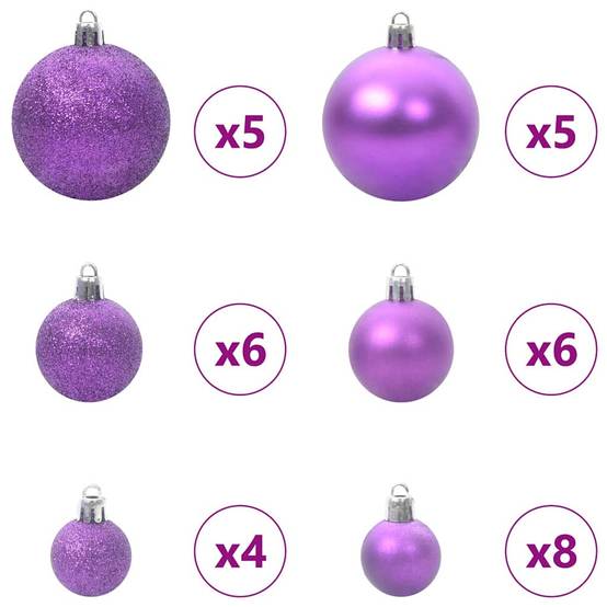 Sapin de Noël | Arbre de Noël artificiel Vert 150 cm PVC, Acier et Plastique Maison Chic - Image 7
