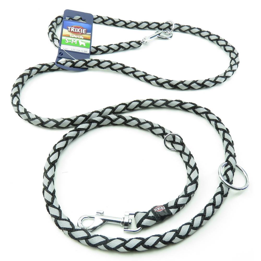 Trixie - Trixie - Laisse Cavo Reflect ø12mm x  2 mètres  S-M. réglable Noir. pour chien - Image 4