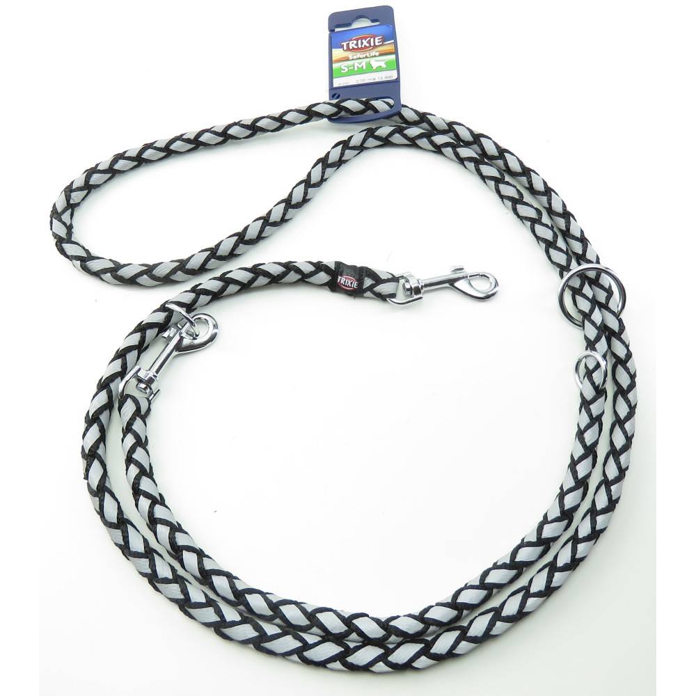 Trixie - Trixie - Laisse Cavo Reflect ø12mm x  2 mètres  S-M. réglable Noir. pour chien - Image 6