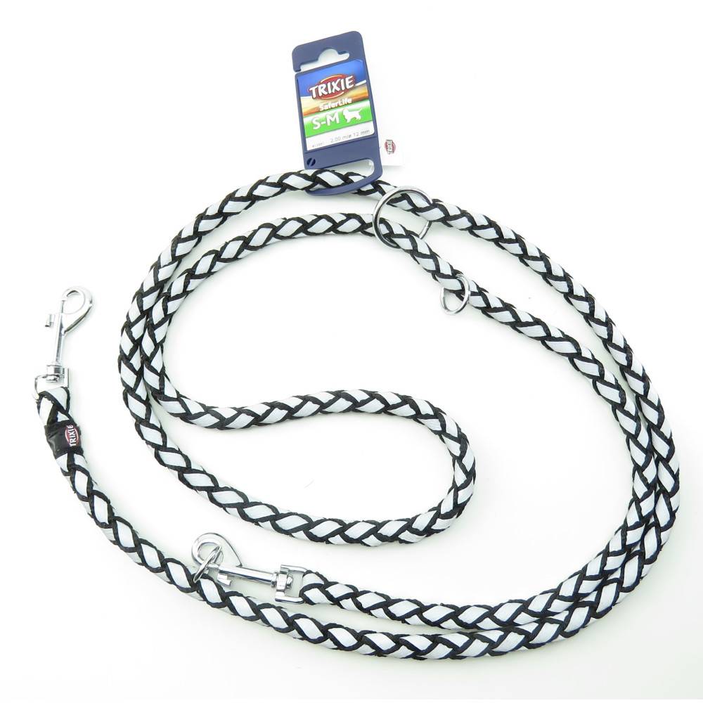 Trixie - Trixie - Laisse Cavo Reflect ø12mm x  2 mètres  S-M. réglable Noir. pour chien - Image 5