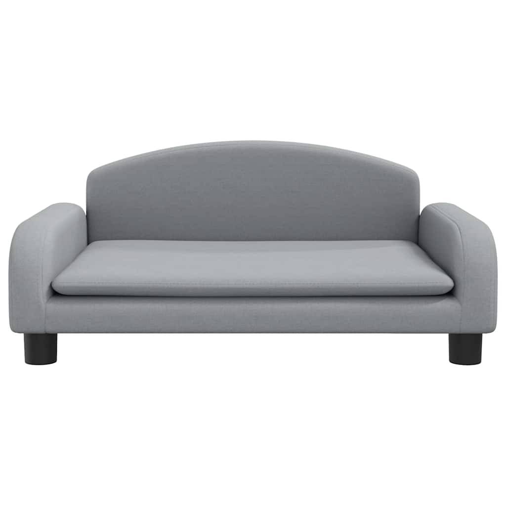 Canapé pour chien tissu et bois gris clair 70 x 45 x 30 cm - PANGIVO - Image 3