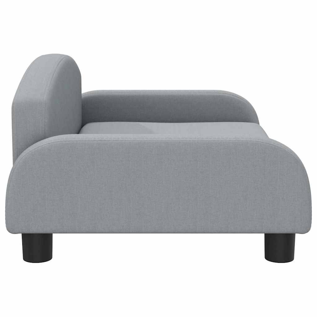 Canapé pour chien tissu et bois gris clair 70 x 45 x 30 cm - PANGIVO - Image 4