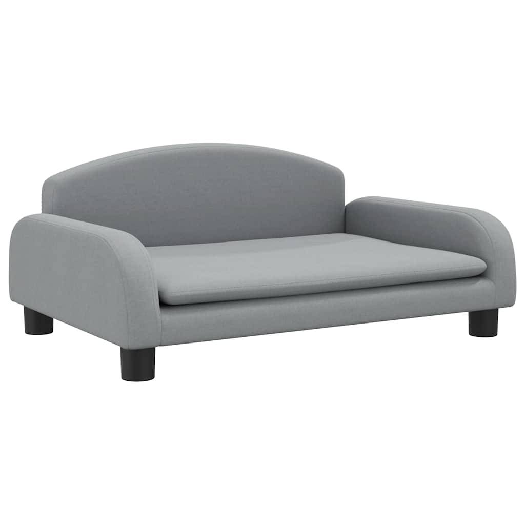 Canapé pour chien tissu et bois gris clair 70 x 45 x 30 cm - PANGIVO - Image 2