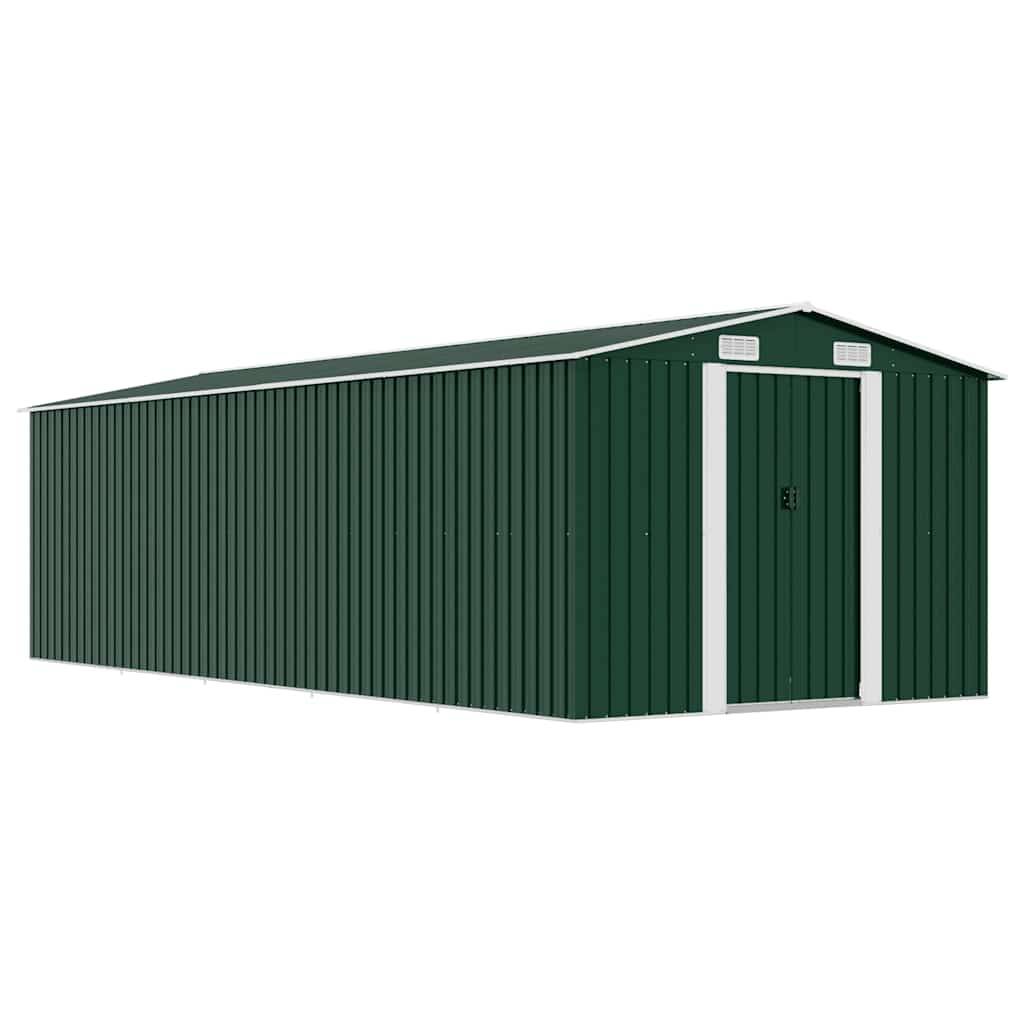 Vidaxl - Abri de jardin 257x580x181 cm Métal Vert vidaXL 143352 - Image 1