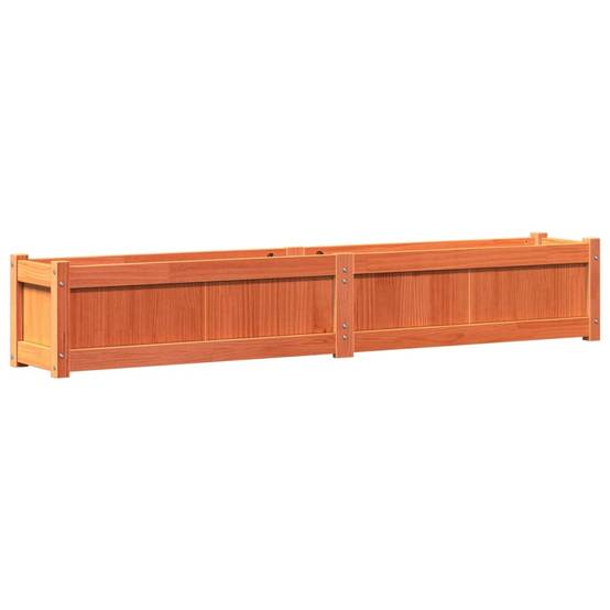 Jardinière | Pot de fleurs | Cache-pot | Bac à fleurs cire marron 180x31x31 cm bois de pin massif - Image 7