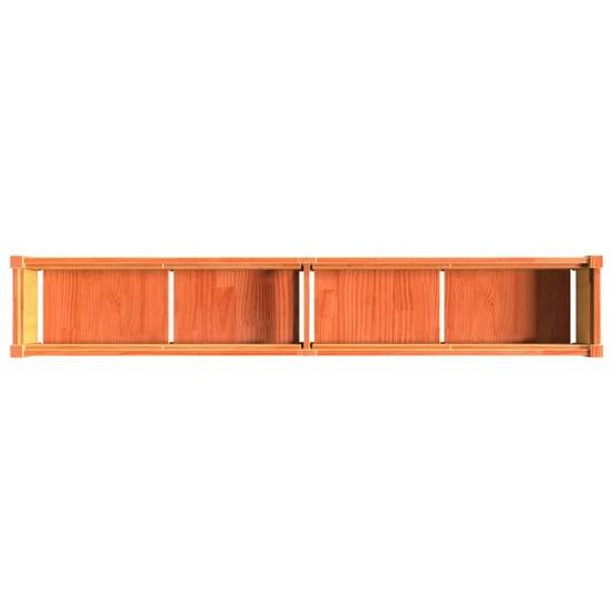 Jardinière | Pot de fleurs | Cache-pot | Bac à fleurs cire marron 180x31x31 cm bois de pin massif - Image 8