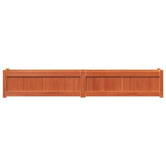 Jardinière | Pot de fleurs | Cache-pot | Bac à fleurs cire marron 180x31x31 cm bois de pin massif - Image 5