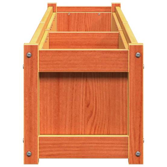 Jardinière | Pot de fleurs | Cache-pot | Bac à fleurs cire marron 180x31x31 cm bois de pin massif - Image 6