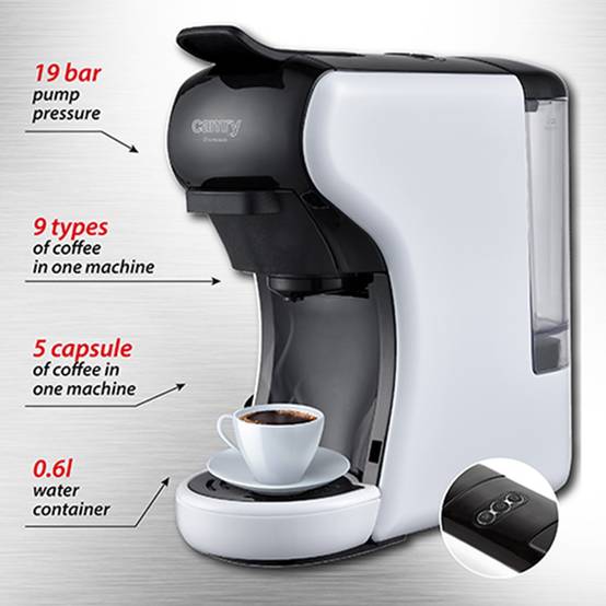 CAMRY Adler CR 4414-Multi-capsule espresso machine - Image 3