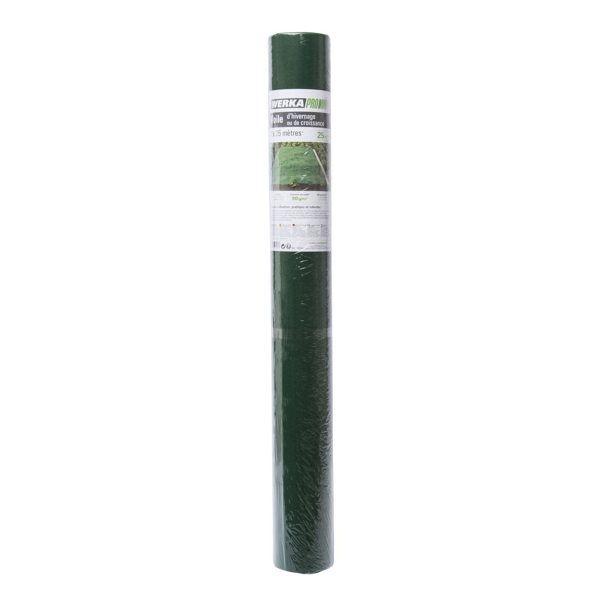 Voile d'hivernage vert 90g-m2 - 1 x 25m - Image 2