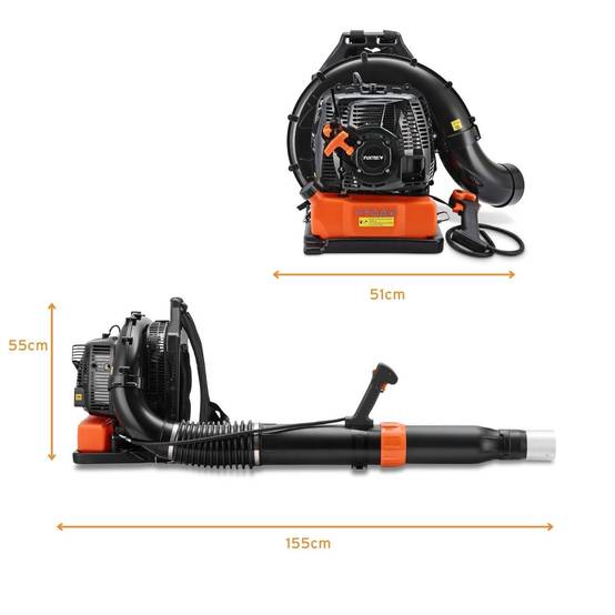 FUXTEC - Souffleur de feuilles thermique dorsal FUXTEC FX-LBP185TPRO | Moteur 85 cm³ | Puissance 4,0 kW | Vitesse d’air 95 m/s - Image 8