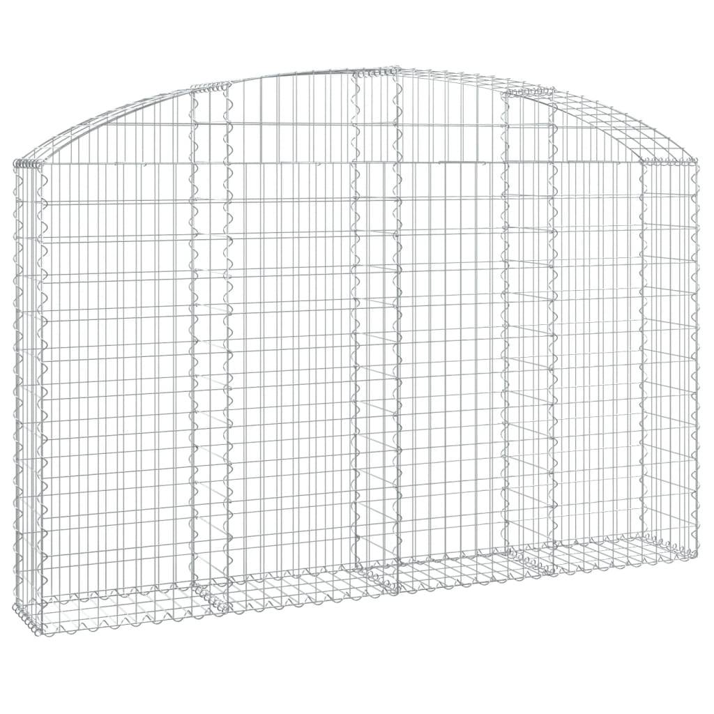 Vidaxl - Panier de gabions arqué 200x30x120/140 cm Fer galvanisé vidaXL 153466 - Image 2