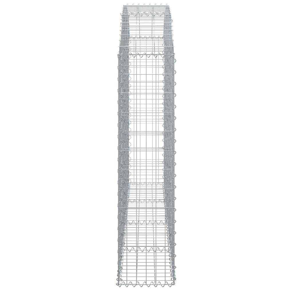 Vidaxl - Panier de gabions arqué 200x30x120/140 cm Fer galvanisé vidaXL 153466 - Image 5