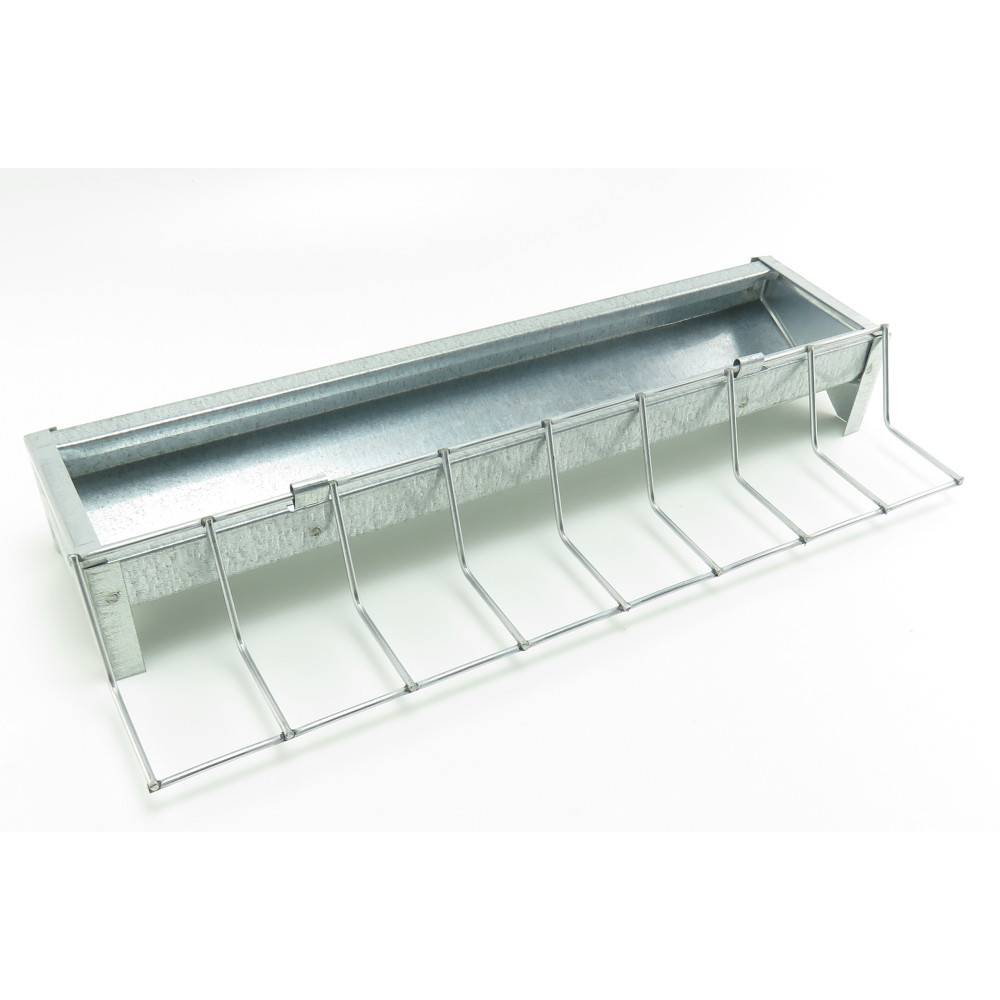 Mangeoire 30 cm galvanisée pour poussin, volaille - Image 2