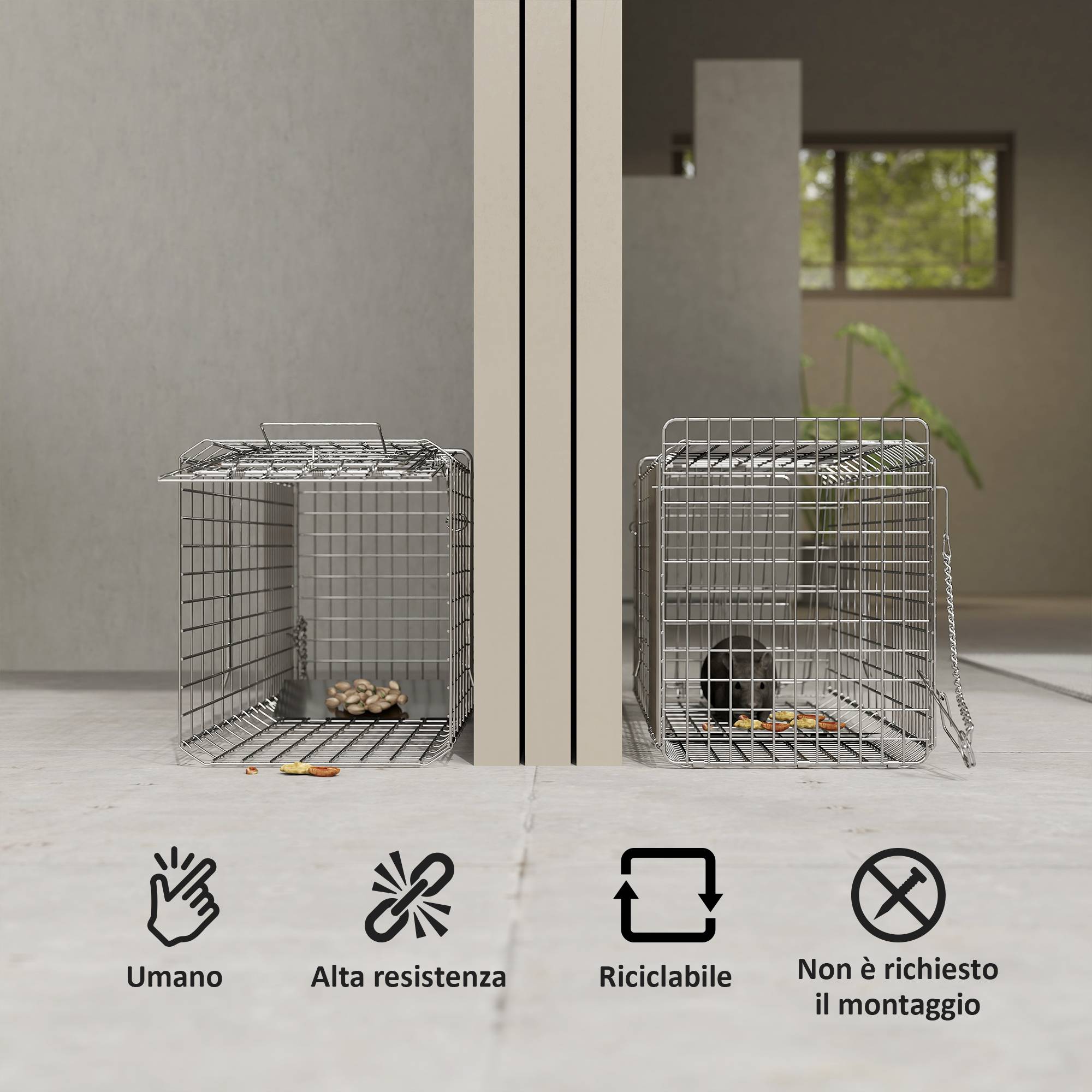 Piège pour rats, souris et ragondins pliable en acier - Image 6