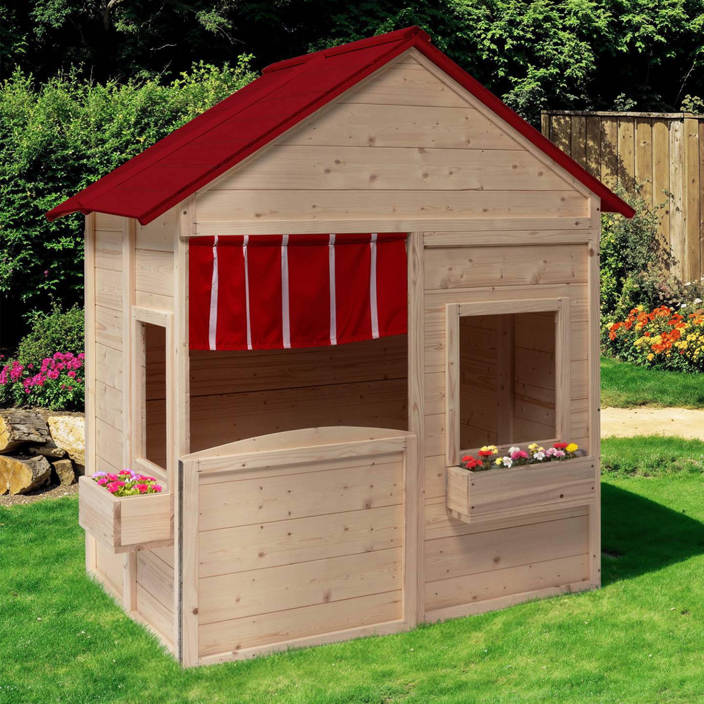 Maisonnette enfant en bois ADVENTURE, cabane de jeux extérieure