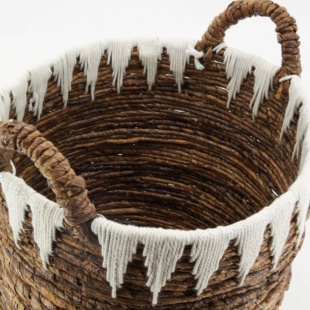 Aubry Gaspard - Corbeilles rondes en bananier et coton (lot de 3) - Image 4