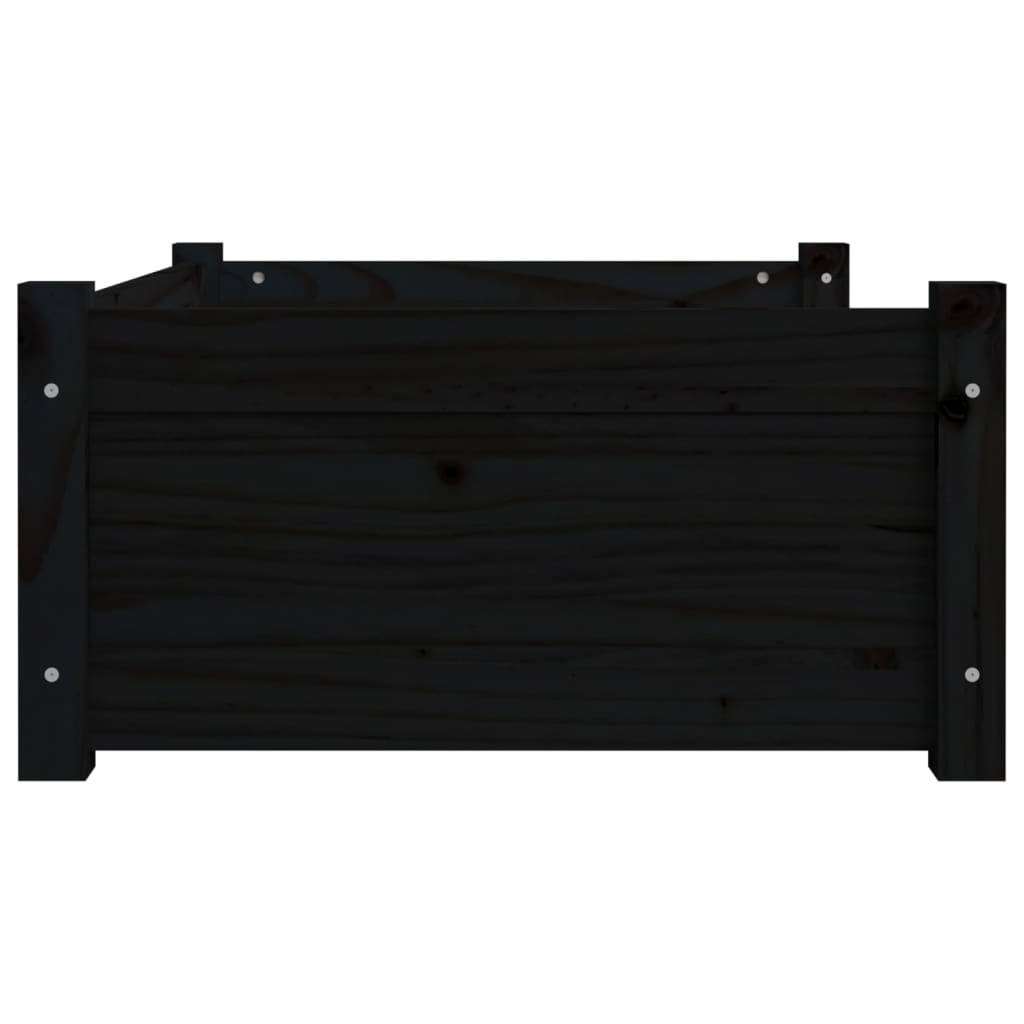 Vidaxl - Lit pour chien Noir 75,5x55,5x28 cm Bois de pin solide vidaXL 821456 - Image 6