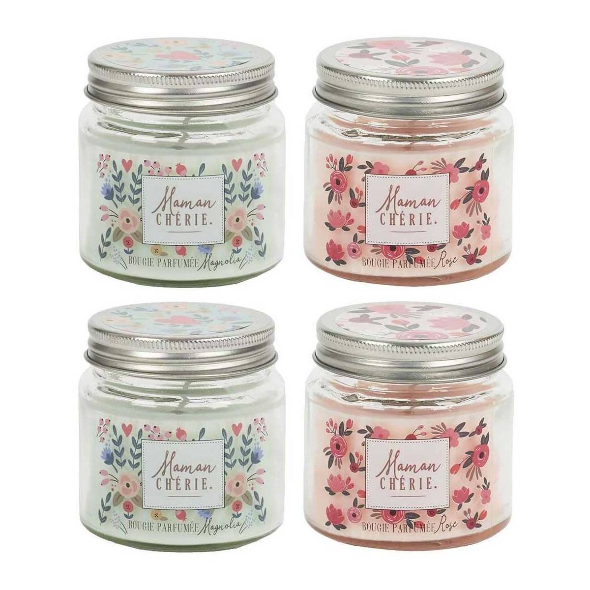 The Home Deco Factory - Bougie parfumée en pot Maman 6.5 cm (Lot de 4) - Image 1