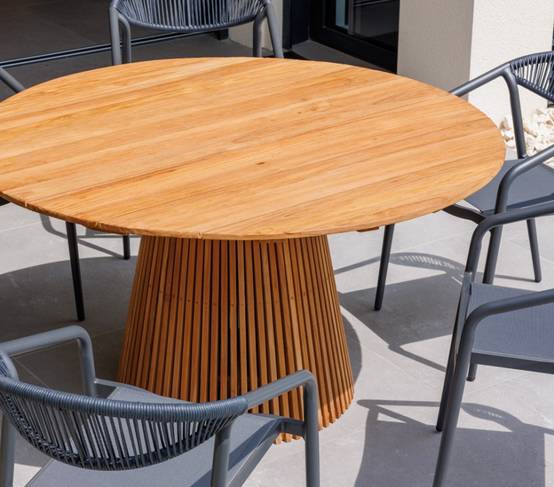 Ensemble table et chaises de jardin 6 places BALINIS - Image 2
