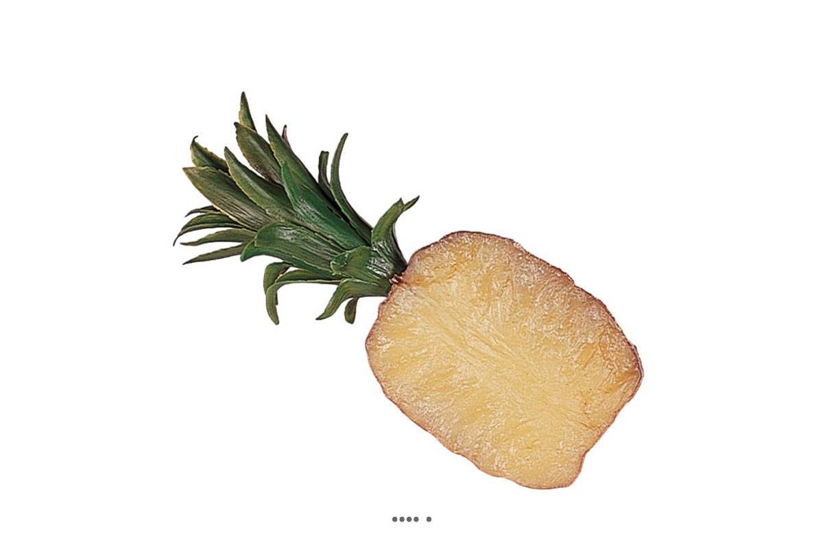 Artificielles - Demi Ananas artificiel petit modèle en Plastique soufflé H 210x100 mm - Image 2