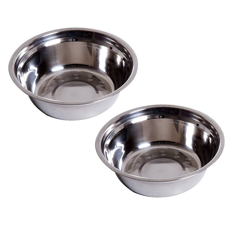 Support de gamelles surélevé pour chien 58.4 x 30.5 x 25.4 cm MDF et acier inoxydable - PANGIVO - Image 7
