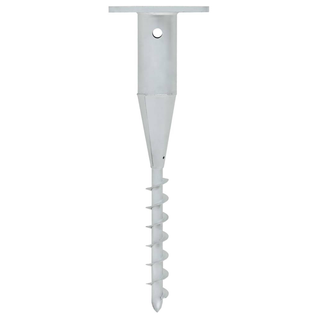 Base de Parasol - Support de Parasol enterré avec tringle 16x16x52 cm acier - Image 1