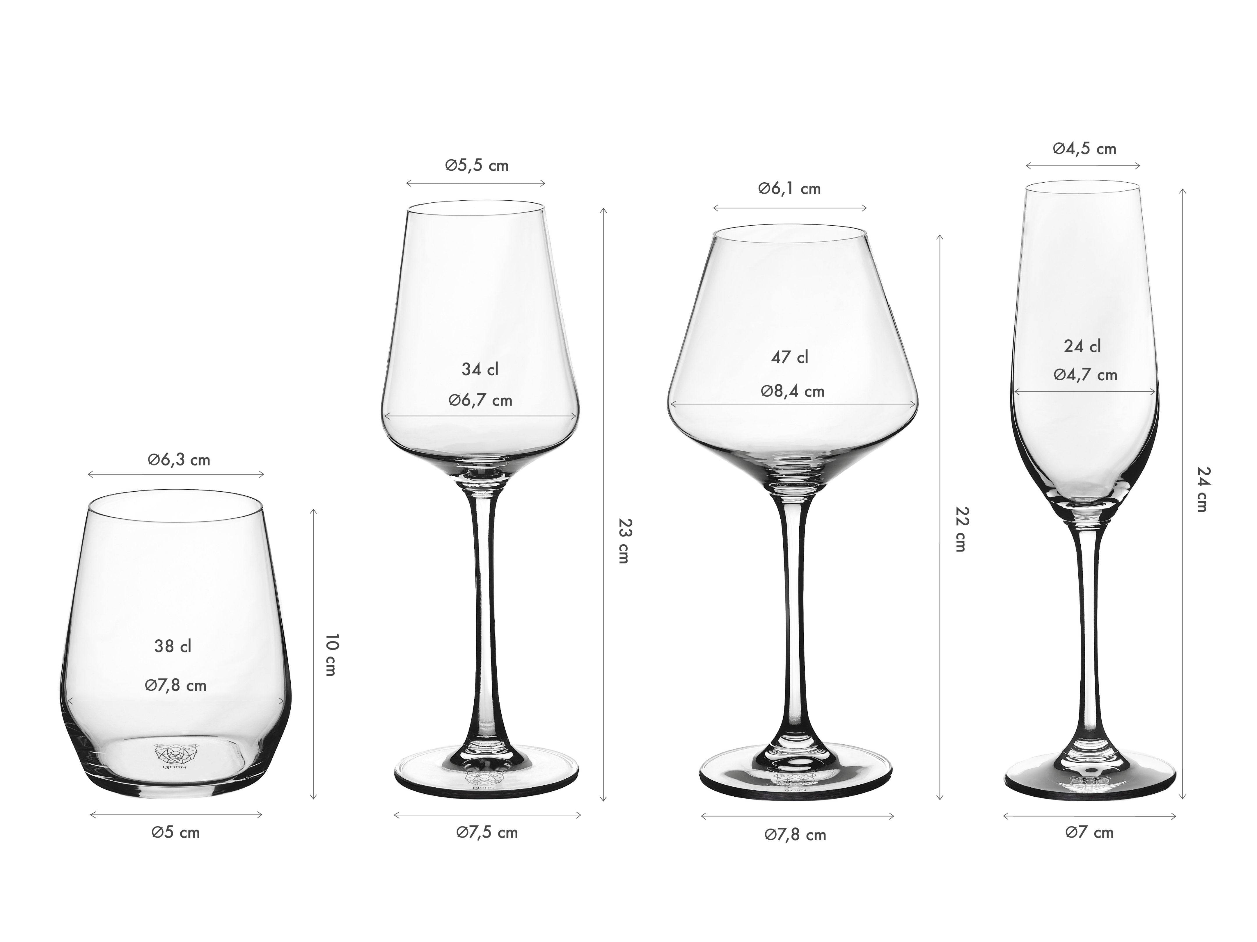 Lot de 24 Set Complet en Cristallin (cristal sans plomb) "LAGOM", Bjorn - Image 3