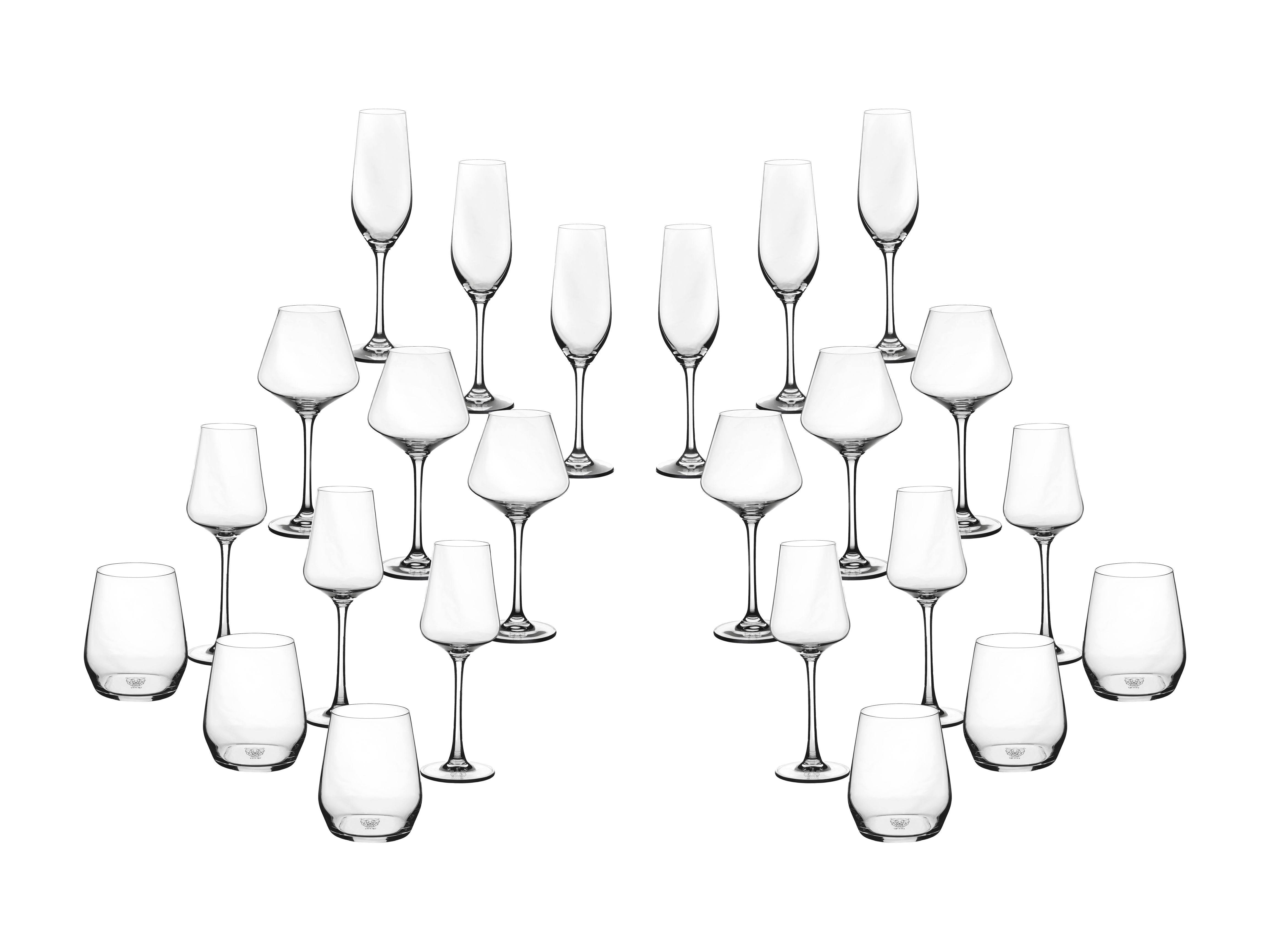 Lot de 24 Set Complet en Cristallin (cristal sans plomb) "LAGOM", Bjorn - Image 1