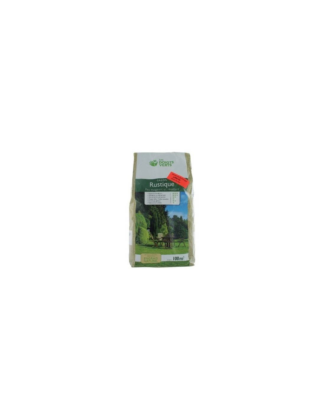 Gazon Rustique  Sac 3 Kg 100 M²